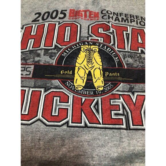 Ohio State Buckeyes Men's XL Gray Long Sleeve TShirt NCAA College University Y2K - Picture 4 of 9